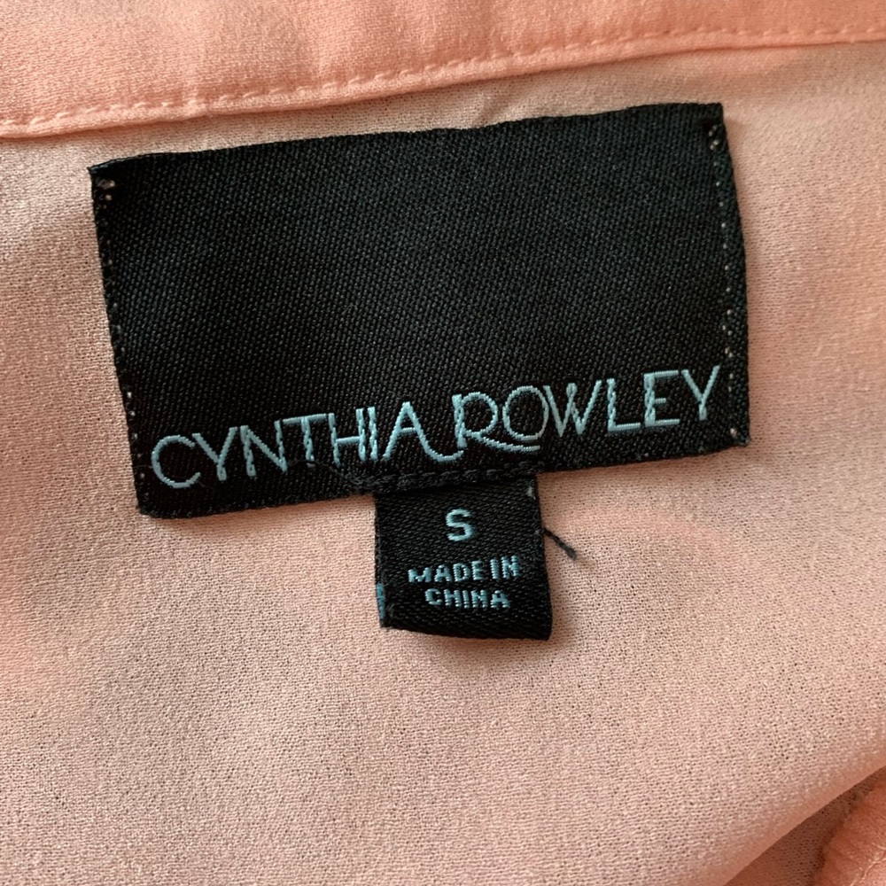 Cynthia Rowley Peach Pink Sleeveless Blouse - Picture 4 of 7